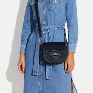 Morgan Saddle Bag in Midnight Navy